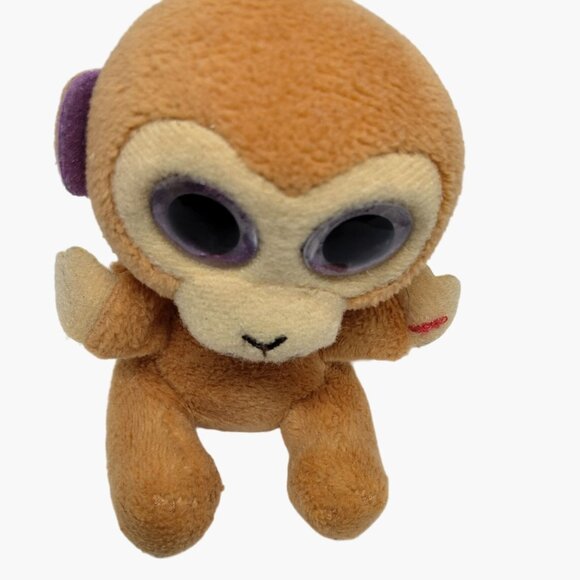 McDonald's Happy Meal Toy Ty Teenie Beanie Boos Bongo Monkey 2017 Plush Toy - Picture 2 of 8